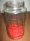 Berries in a jar.